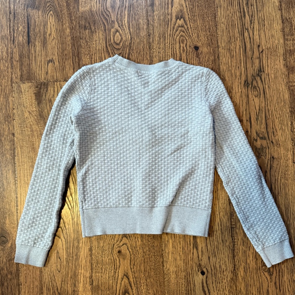 Grey cardigan V-neck Liz Claiborne size small - Picture 3 of 4